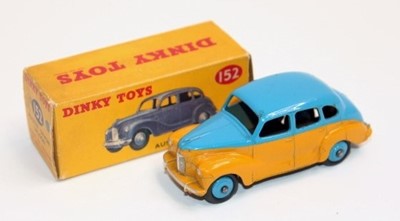 Lot 1513 - Dinky 152 Austin Devon Saloon, two-tone yellow...