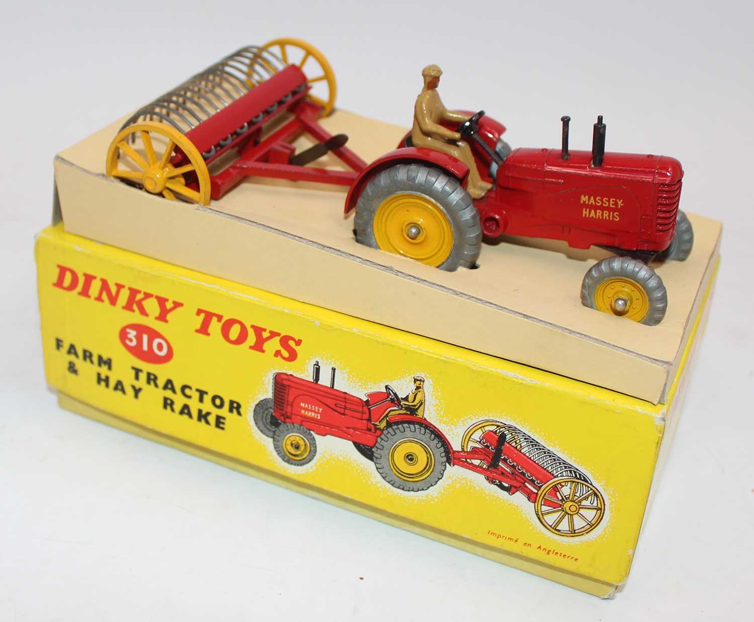 Lot 1463 - Dinky Toys, 310, Tractor and Hay Rake,...