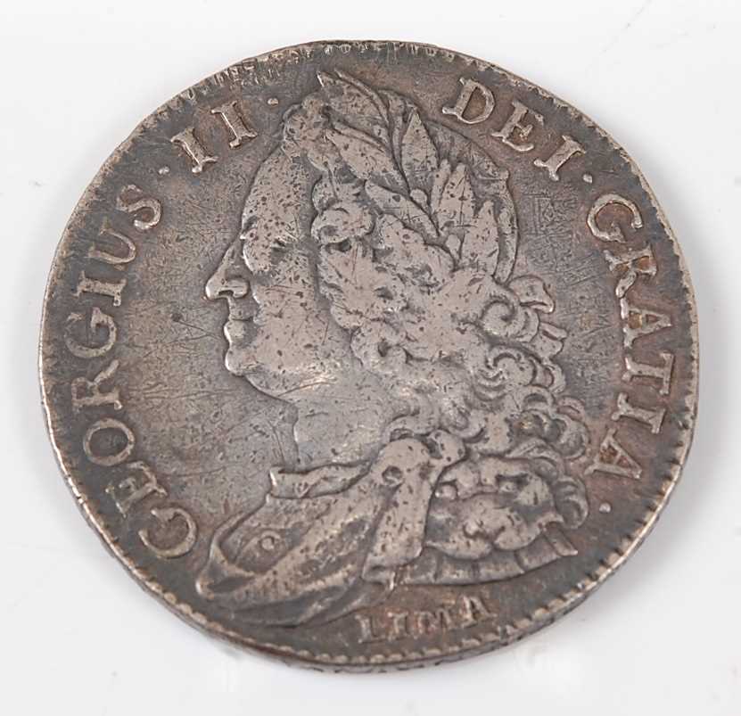 Lot 2166 - Great Britain, 1745 half crown, George II old...