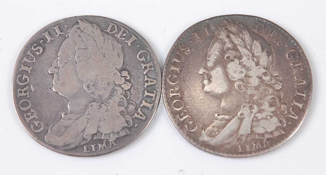 Lot 2172 - Great Britain, 1745 shilling, George II old...