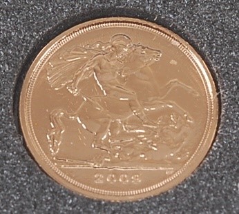 Lot 2046 - Great Britain, 2009 gold quarter sovereign,...