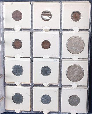 Lot 2190 - Great Britain and World, an album of coins,...