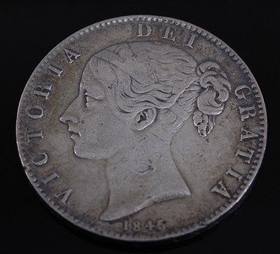 Lot 2221 - Great Britain, 1845 crown, Victoria young bust,...