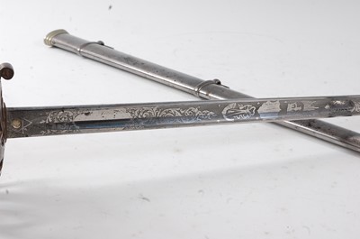 Lot 2226 - A George V 1827 pattern Rifle Officer's sword,...