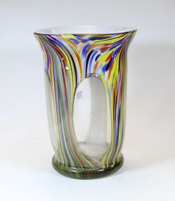 Lot 1 - A large 20th century Murano style glass vase,...
