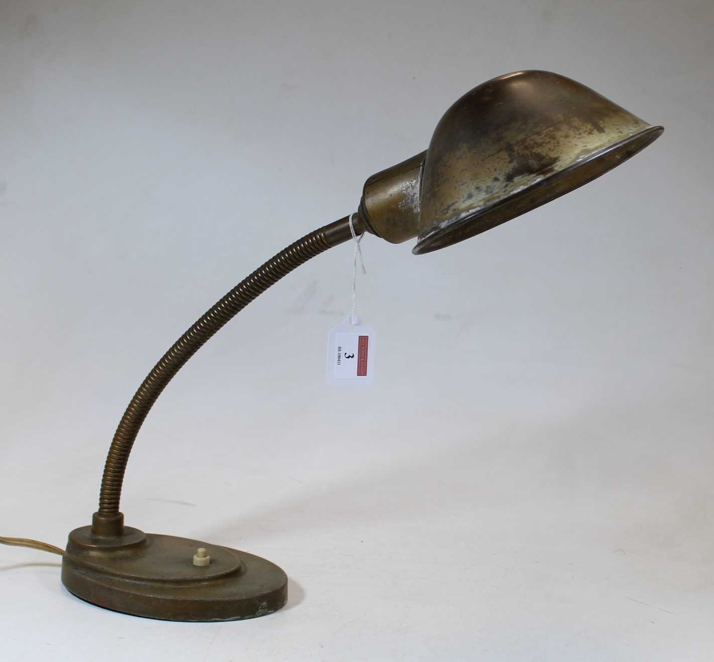 Lot 3 - A mid-20th century industrial type adjustable...