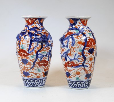 Lot 9 - A pair of early 20th century vases, each of...