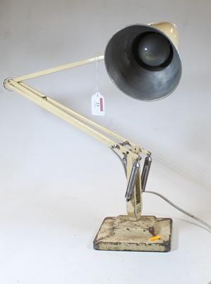 Lot 23 - A cream painted anglepoise adjustable desk...