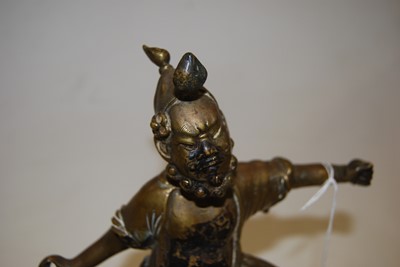 Lot 37 - A modern gilt bronze figure of a Chinese...