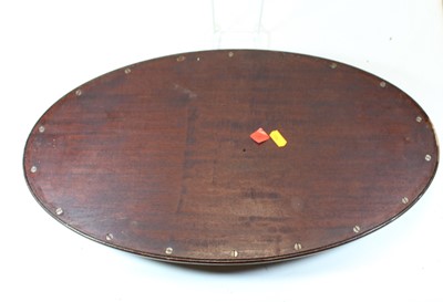 Lot 51 - An early 20th century mahogany tray, of oval...