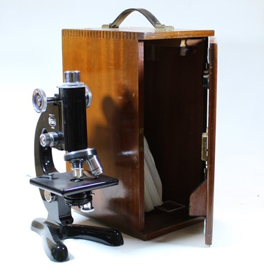 Lot 62 - A Beck of London model 47 monocular microscope,...
