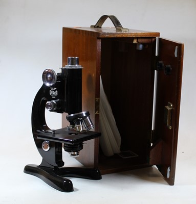 Lot 62 - A Beck of London model 47 monocular microscope,...