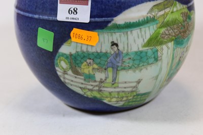 Lot 68 - A reproduction Chinese stoneware jardinière,...