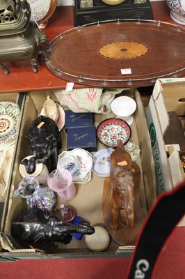 Lot 77 - Two boxes of miscellaneous items, to include...