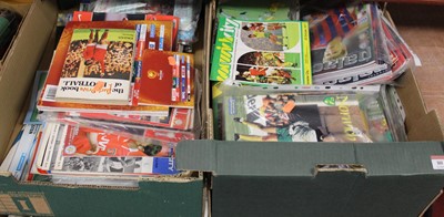 Lot 80 - Two boxes of miscellaneous football programmes,...