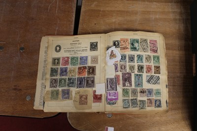 Lot 83 - A schoolboy stamp collection contained in a...