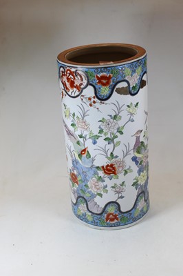 Lot 88 - A reproduction stickstand, enamel decorated...