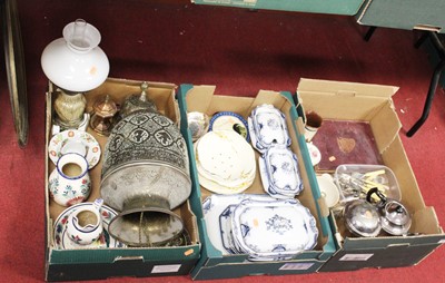 Lot 99 - Three boxes of miscellaneous items, to include...