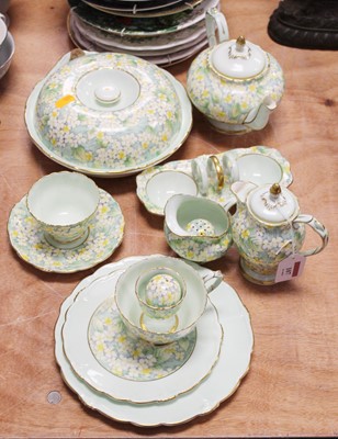 Lot 107 - A Paragon part tea service in the June Glory...
