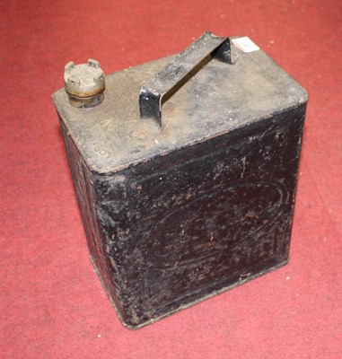 Lot 189 - A black painted ESSO petrol can