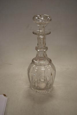 Lot 57 - A George V decanter, of hourglass form, having...