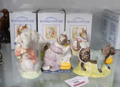 Lot 201 - A collection of six boxed Royal Albert Beatrix...
