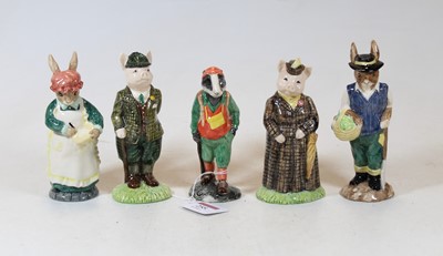 Lot 255 - A collection of five boxed Beswick Sinclairs...