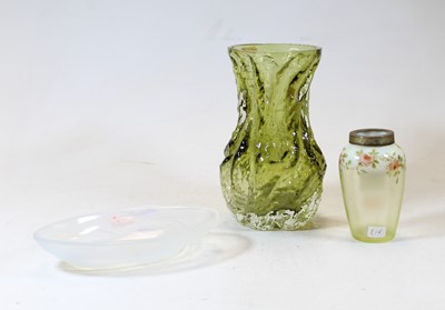 Lot 247 - A Sabino vaseline glass shell shaped bowl,...