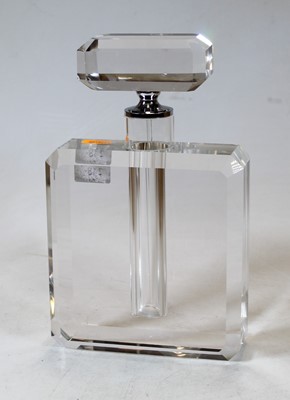 Lot 248 - A large Art Deco style clear glass scent...