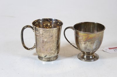 Lot 258 - A 1970s silver christening mug initialled RDR...