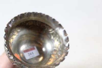 Lot 261 - An Edwardian silver bowl, having a wavy rim to...