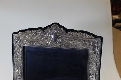 Lot 276 - A large Victorian style silver clad easel...
