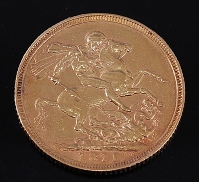 Lot 2051 - Great Britain, 1871 gold full sovereign,...