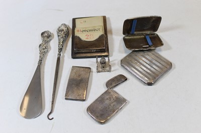 Lot 347 - A Victorian silver visiting card case, of...