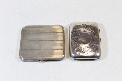 Lot 347 - A Victorian silver visiting card case, of...