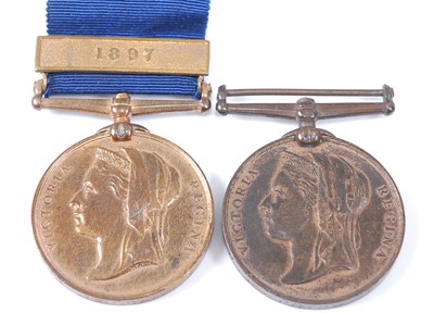 Lot 2149 - An 1887 Metropolitan Police medal with 1897...
