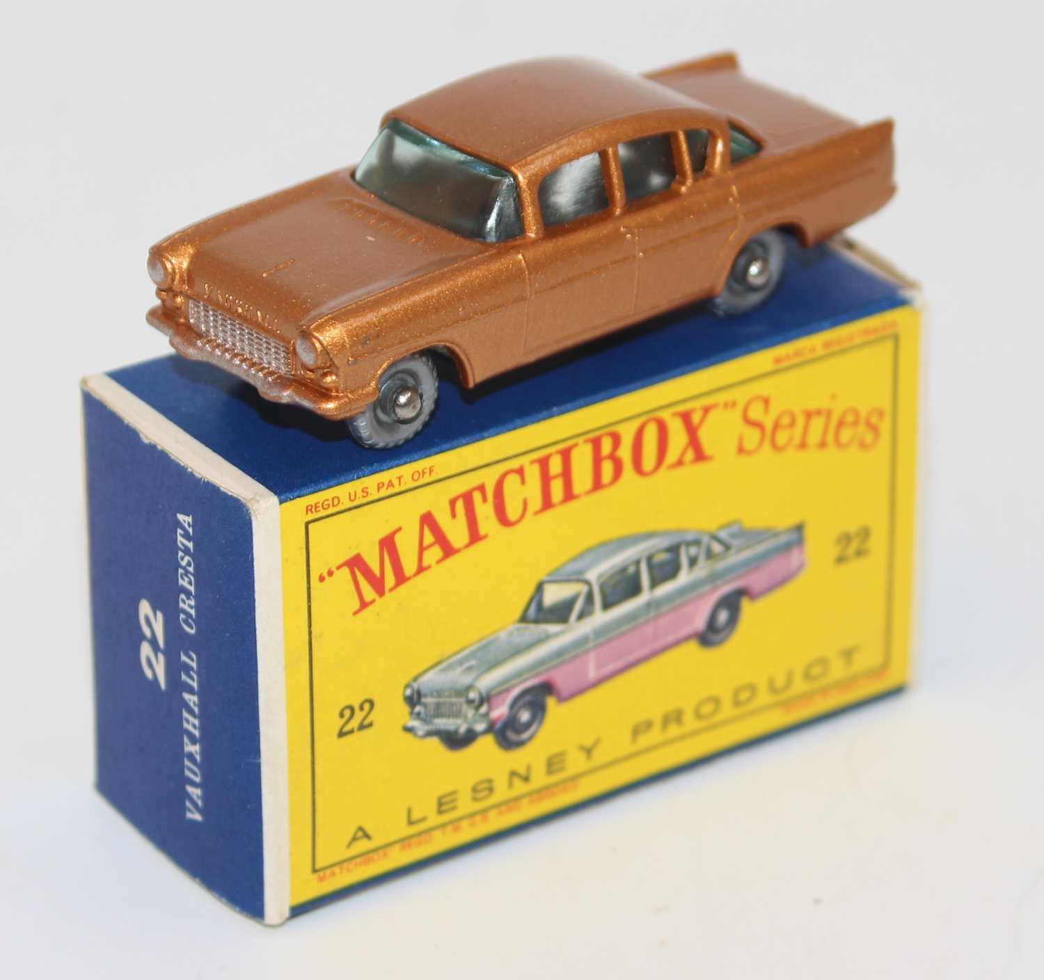 Lot 1626 - A Matchbox No.22 1958 Vauxhall Cresta...