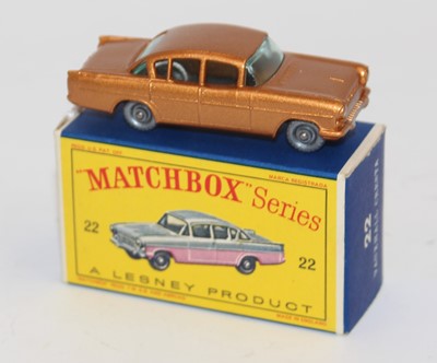 Lot 1626 - A Matchbox No.22 1958 Vauxhall Cresta...