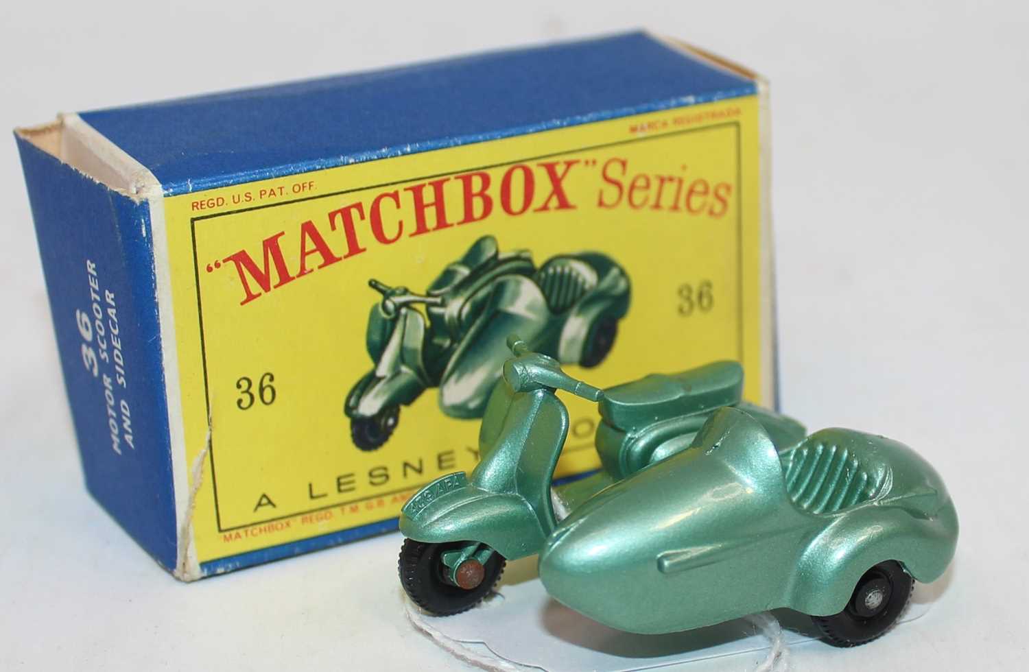 Lot 1644 - Matchbox No.36 Lambretta Motor Scooter and