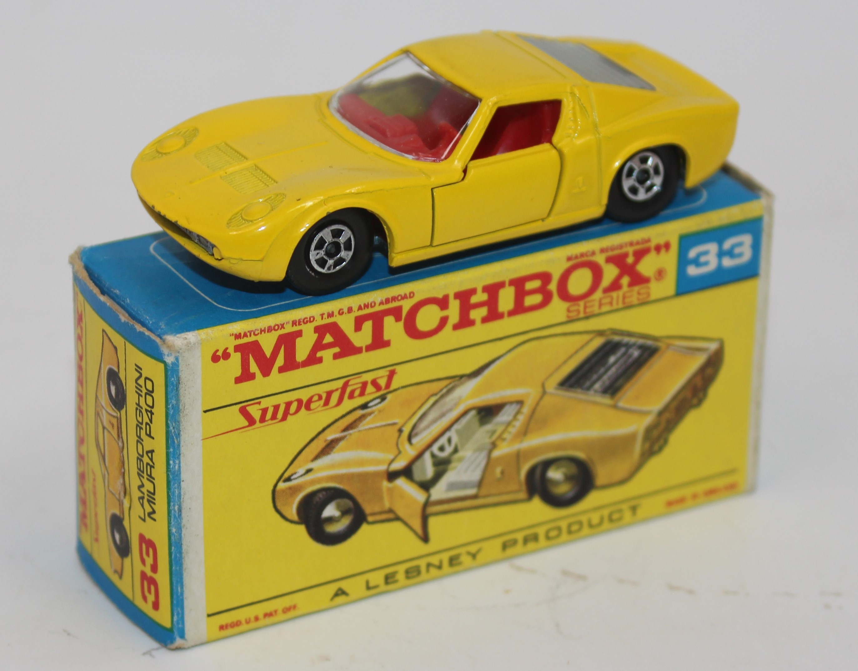 Lot 1672 - Matchbox No.33 Lamborghini Miura P400