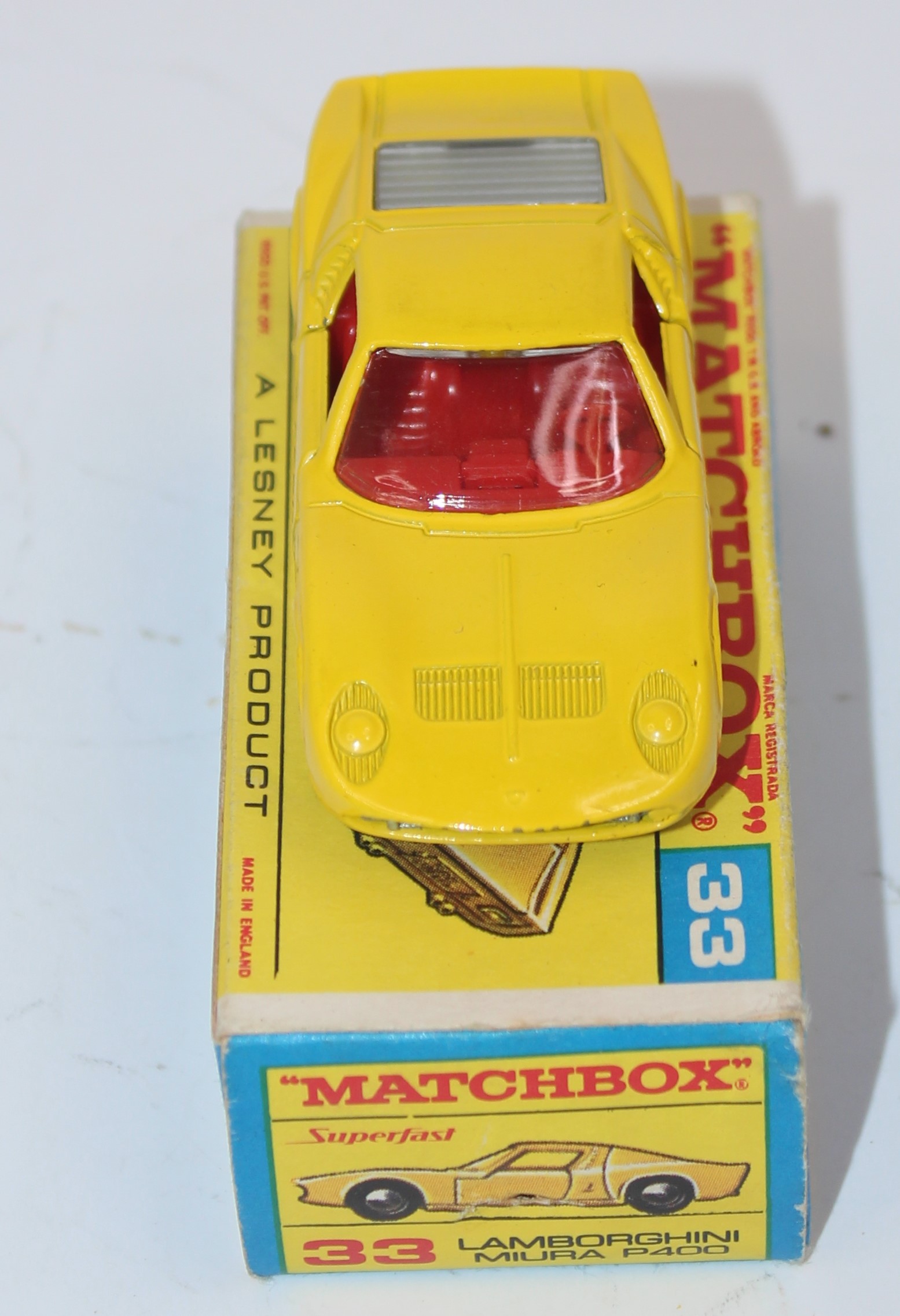 Lot 1672 - Matchbox No.33 Lamborghini Miura P400