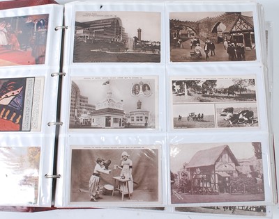 Lot 2052 - An album of Exhibition postcards bieng English,...