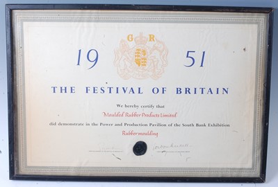Lot 2057 - A British Empire Exhibition 1924 Certificate...