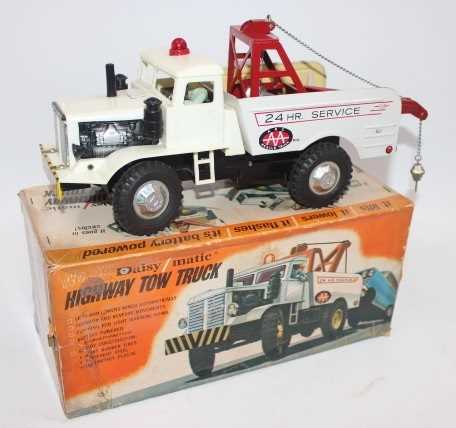 Lot 1043 - Daisy Matic, No.63 Highway Tow Truck, tinplate,...