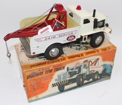 Lot 1043 - Daisy Matic, No.63 Highway Tow Truck, tinplate,...