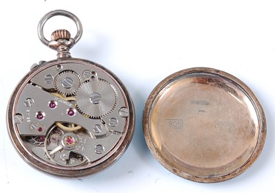 Lot 2670 - A white metal lady's manual wind fob watch...