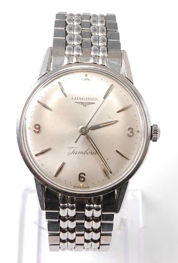 Lot 2671 - A Gent's stainless steel Longines Jamboree...