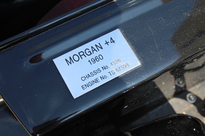Lot 3427 - 1960 Morgan Plus 4, Four Seater Reg No. TDR...