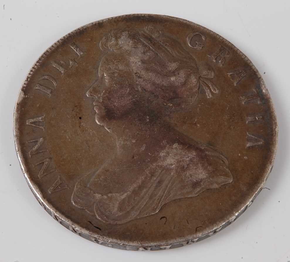 Lot 2183 - England, 1707 crown, Queen Anne draped bust,...