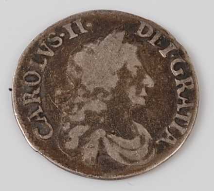 Lot 2187 - England, 1683 threepence, Charles II laureate...
